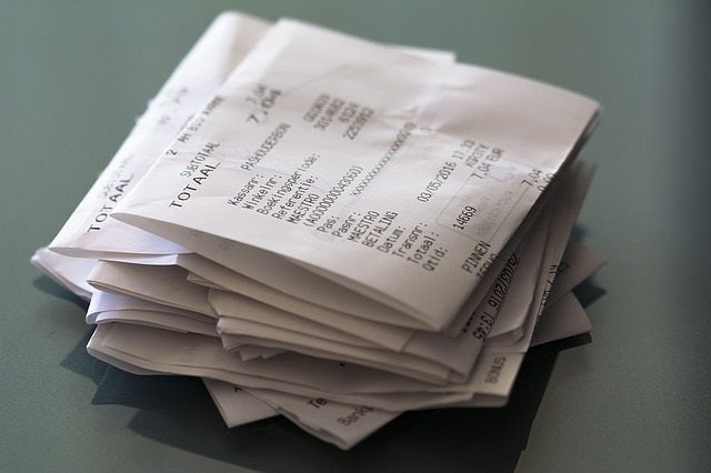 paper receipts