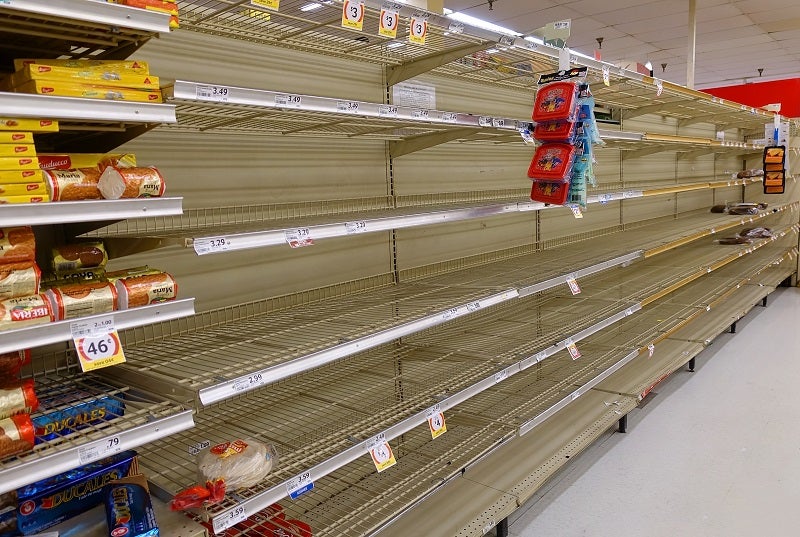 How the coronavirus is emptying supermarket shelves