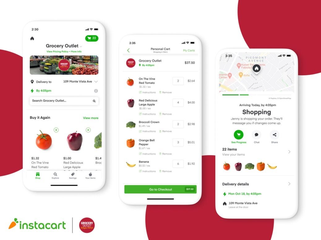 Grocery Outlet; Instacart