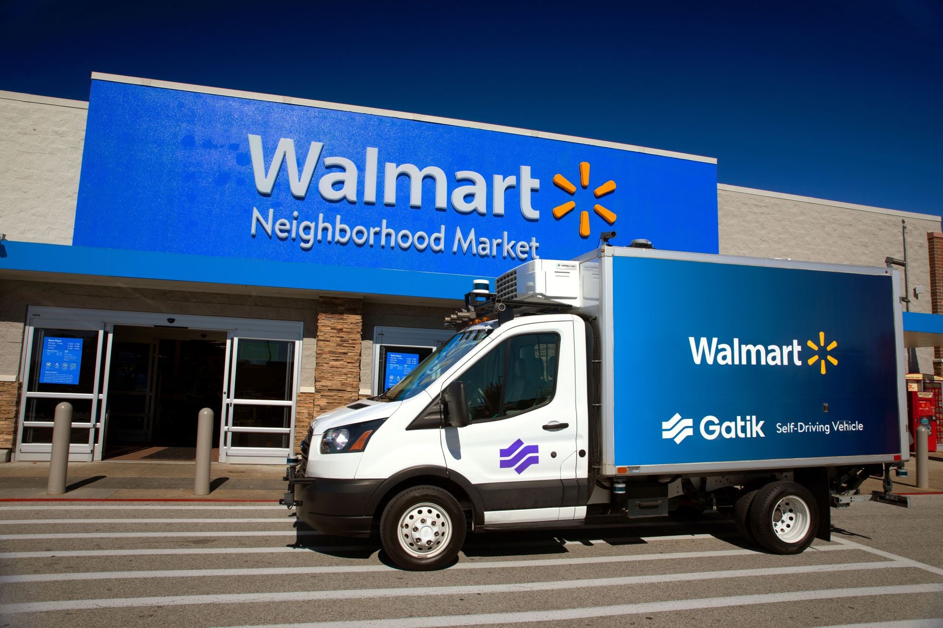 Gatik operating driverless trucks for Walmart deliveries in Arkansas