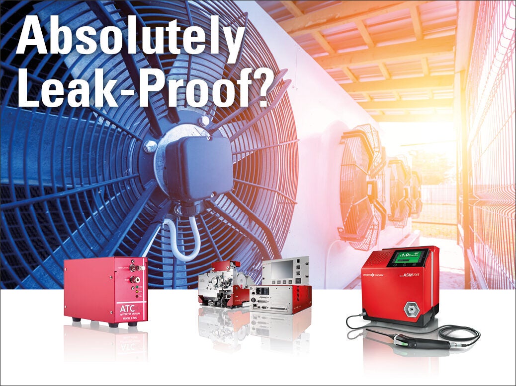Pfeiffer Vacuum equipment - Absolutely leak proof? leak test machine