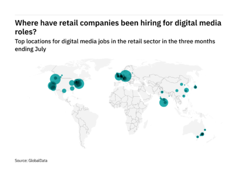 Asia-Pacific is seeing a hiring jump in retail industry digital media roles