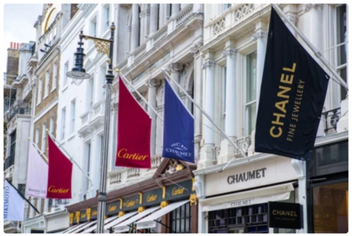 New Bond Street loses crown as the most expensive shopping street
