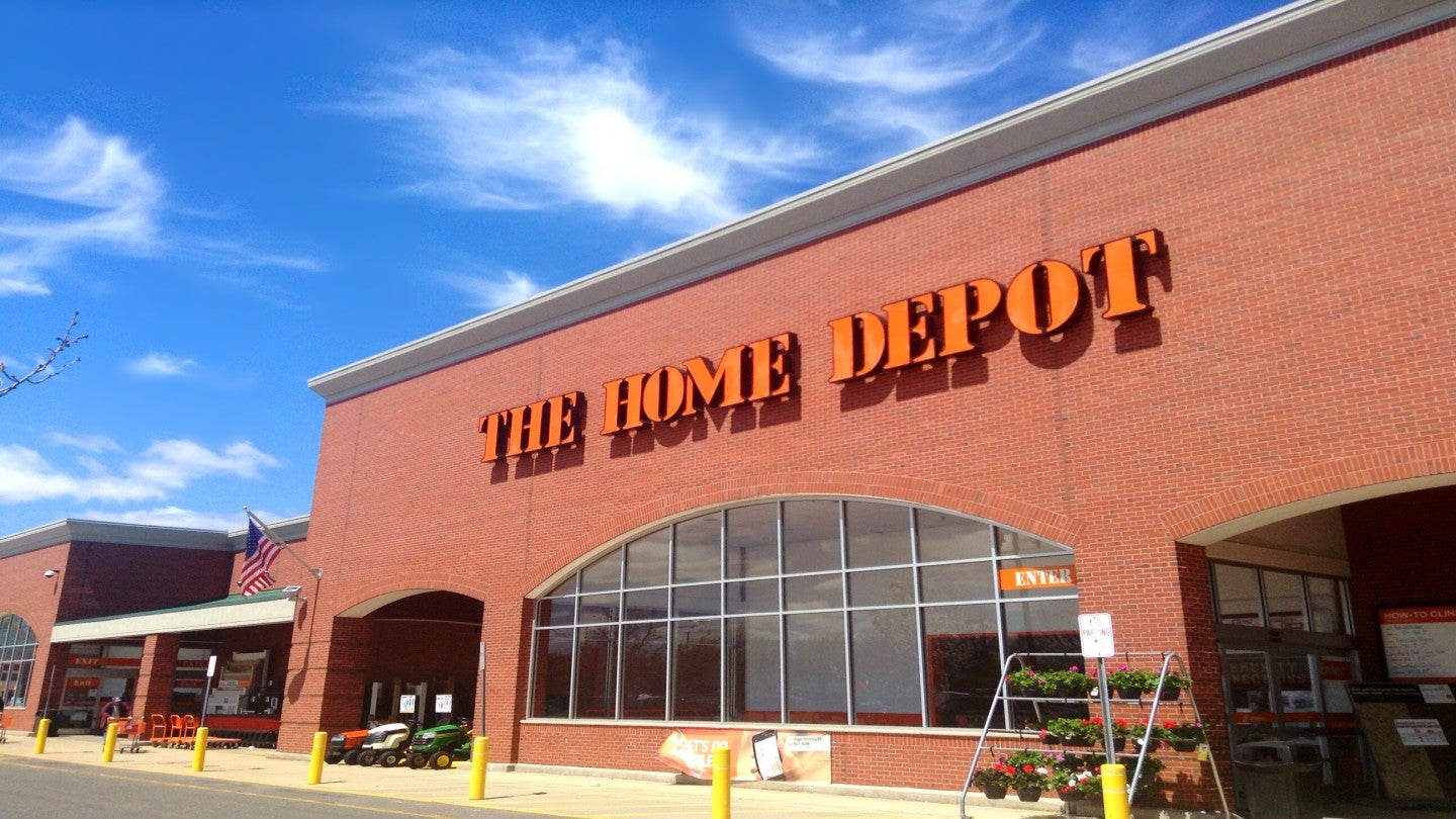 Home Depot full year sales lower