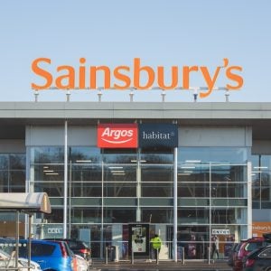 The Sainbury's superstore located at Craigleith Retail Park in Edinburgh. Sainsbury's is the UK's second largest supermarket chain.